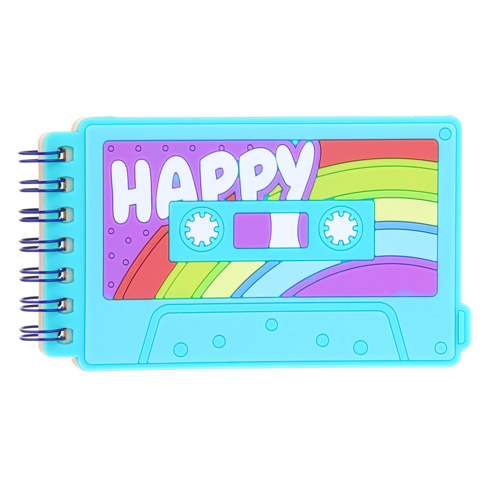 Записная книжка фигур.с ручкой шар., 8,8-13х7,2-11,4см,40л., обложка из силикона с объем.элем.,4диз., арт.№ 557-017