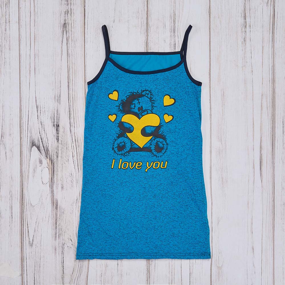 Туника женская на лямках, р.42-46, 100% хлопок, арт. 33831, ТМ Милена, арт.№ 354-208