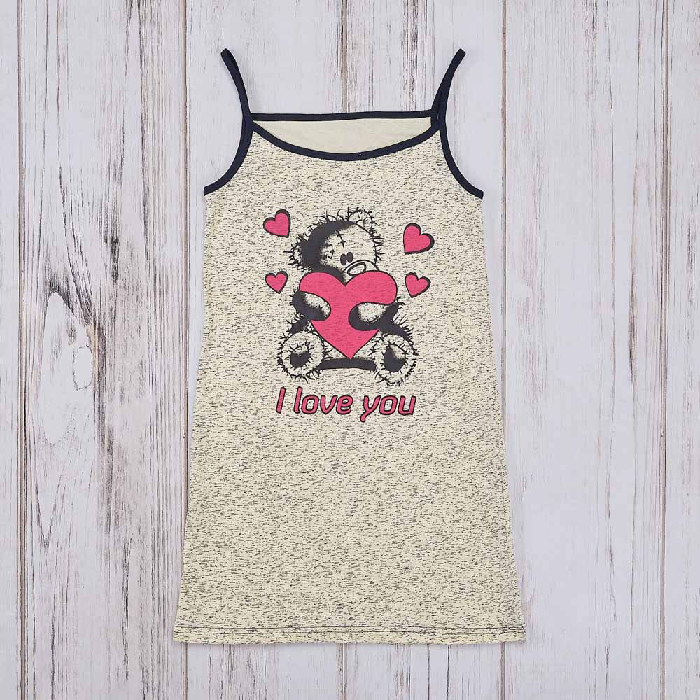 Туника женская на лямках, р.42-46, 100% хлопок, арт. 33831, ТМ Милена, арт.№ 354-208