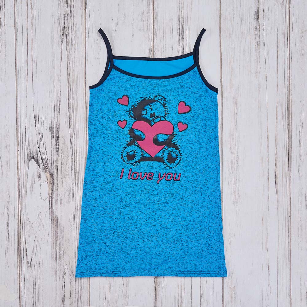 Туника женская на лямках, р.42-46, 100% хлопок, арт. 33831, ТМ Милена, арт.№ 354-208