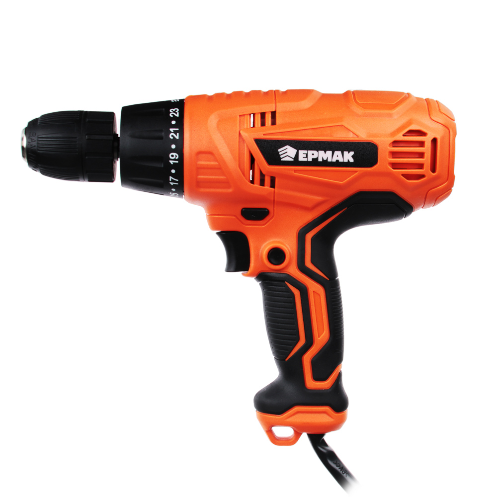 ЕРМАК Дрель-шуруповерт электр. ДШЭ-10/400, 400 Вт, 0-750 об/мин, арт.№ 646-209