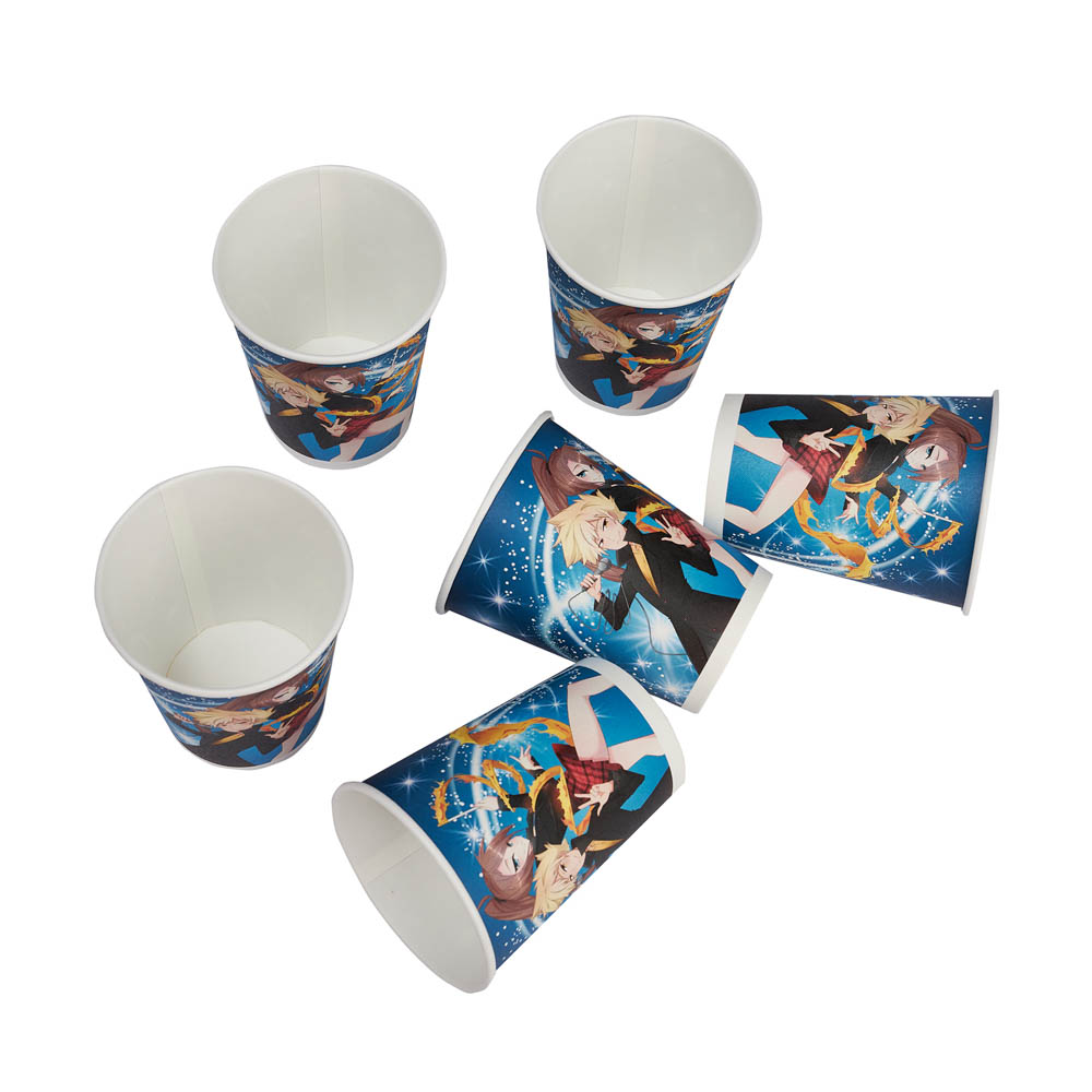ВСЁГАЗИН Набор бумажных стаканов 6шт, аниме, 250мл, арт.№ 499-066