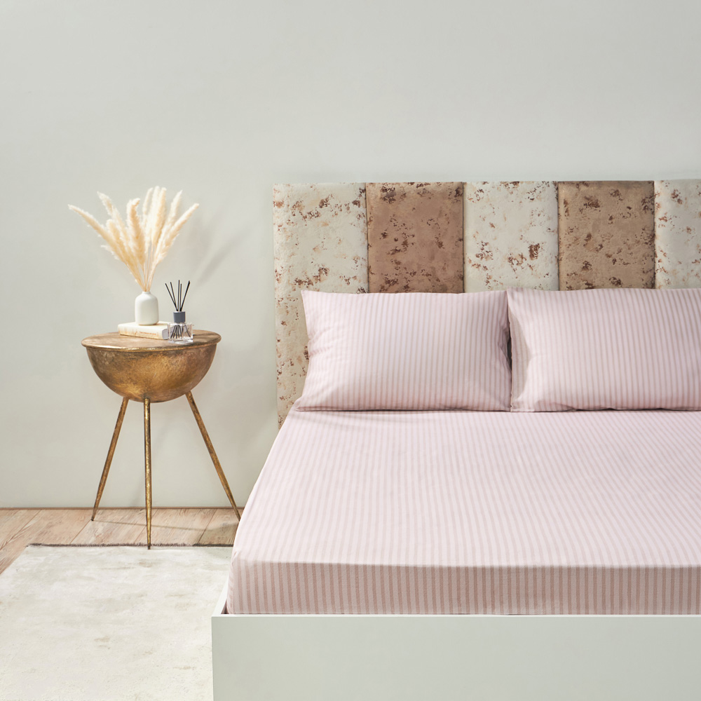 PROVANCE Хейзел Простыня на резинке 140х200х20см, 100% хлопок, бязь, бежевый, арт.№ 432-264