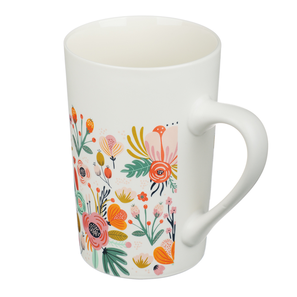 MILLIMI Радуга цветов Кружка 360мл, фарфор, 4 дизайна, арт.№ 806-113