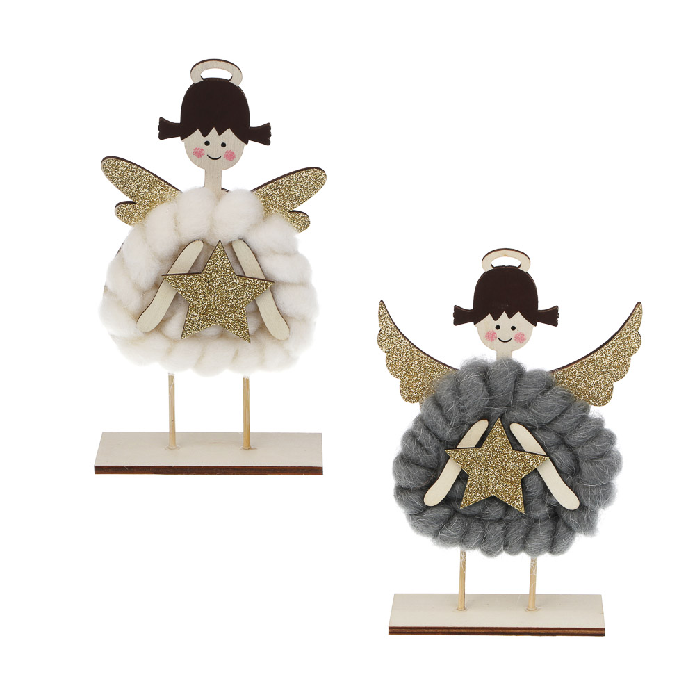 Фигурка декоративная "Ангел", 10х4х18 см, МДФ, 2 вида, арт.№ 509-927