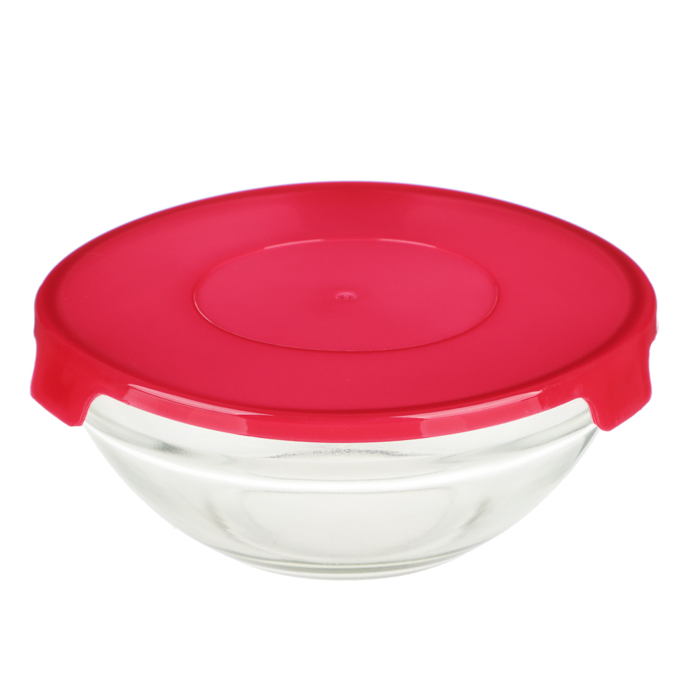 Набор контейнеров с крышкой 5шт (140мл, 210мл, 350мл, 450мл, 850мл), стекло, полипропилен, арт.№ 828-170