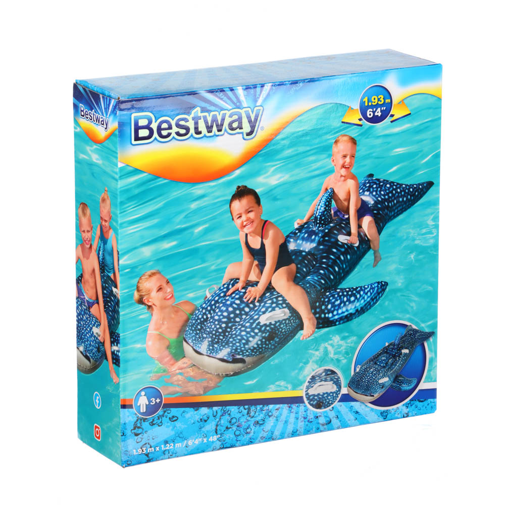 BESTWAY Игрушка надувная для плавания КИТ, от 3 лет, 193x122 см, 41482, арт.№ 042-044