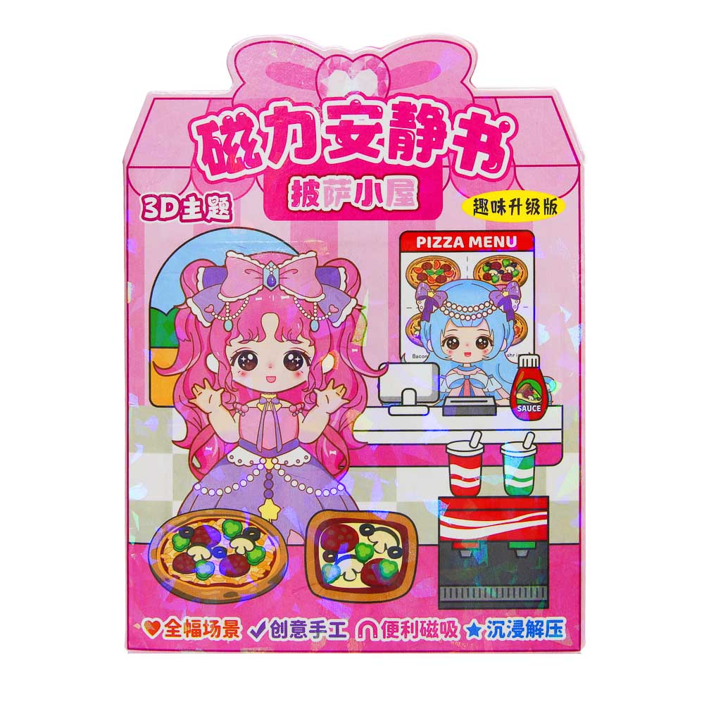 ХОББИХИТ Аппликация магнитная, 13,5х10см, бумага, винил, 4 дизайна, арт.№ 281-281