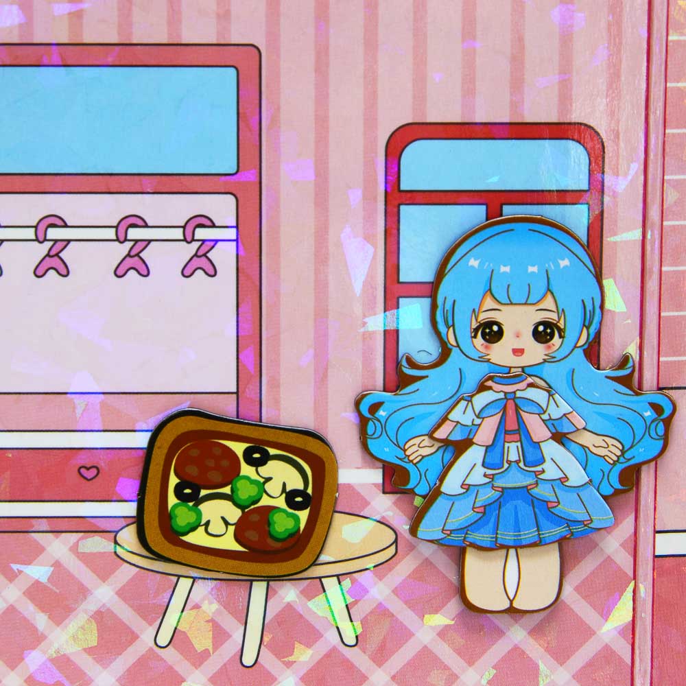 ХОББИХИТ Аппликация магнитная, 13,5х10см, бумага, винил, 4 дизайна, арт.№ 281-281