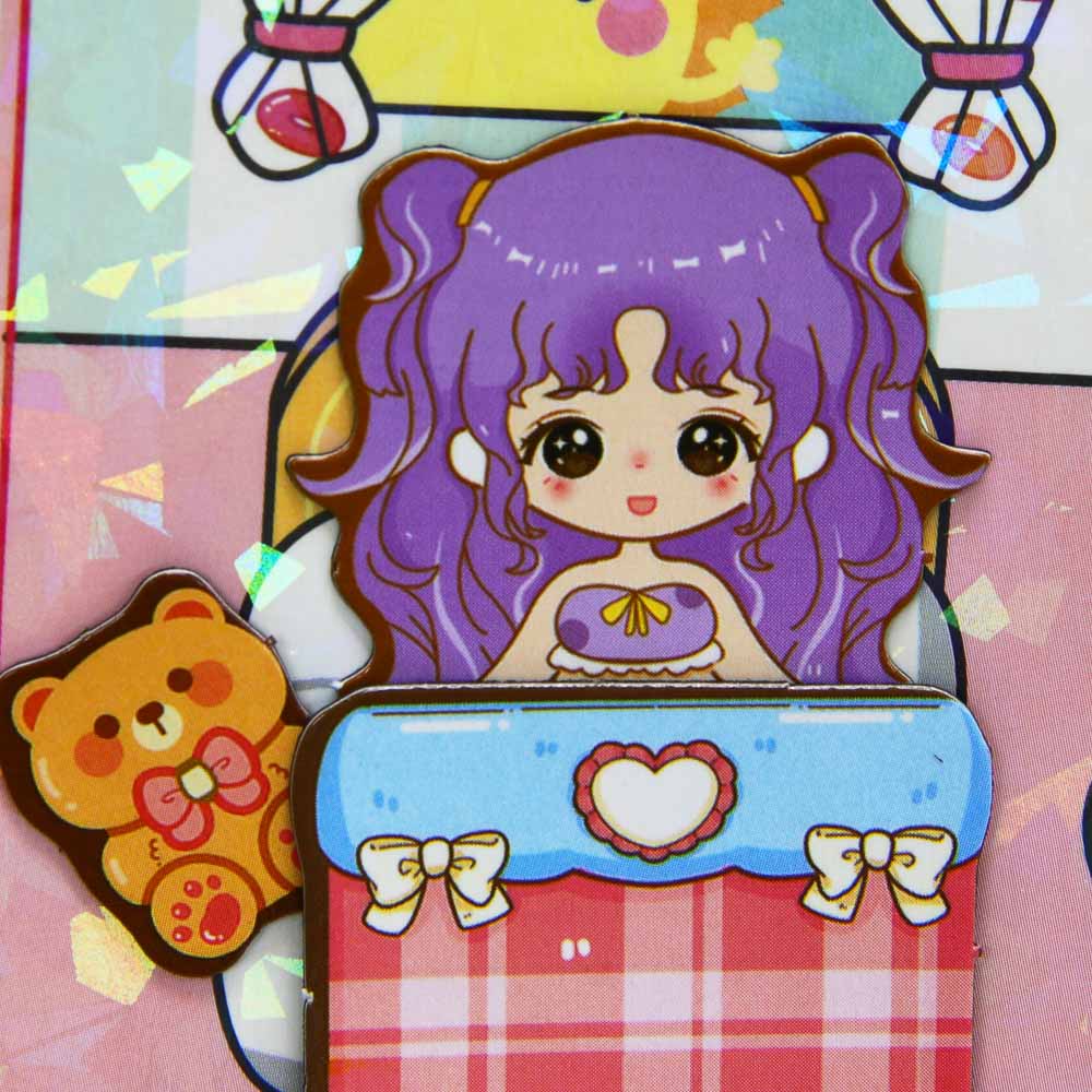 ХОББИХИТ Аппликация магнитная, 13,5х10см, бумага, винил, 4 дизайна, арт.№ 281-281