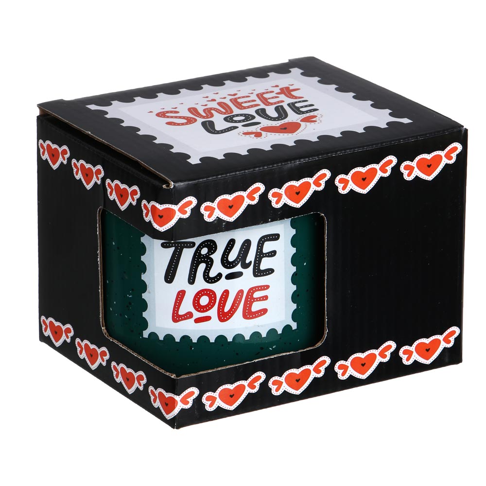 Кружка, 425 мл, керамика, арт.18, 3 дизайна, арт.№ 531-078