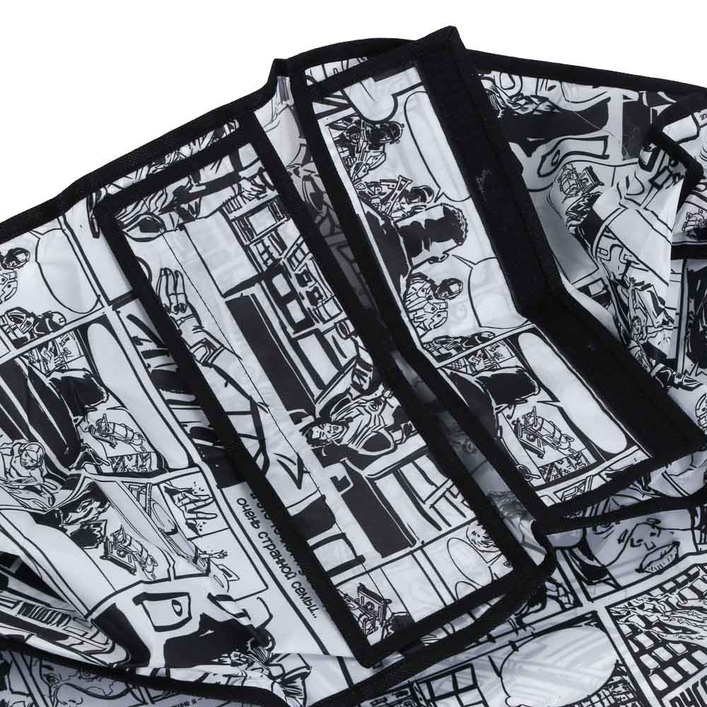 BY Русские Супергерои Чехол-кофр для одежды семейный, 60х30х108см, с молнией, полиэстер, комикс, арт.№ 457-803