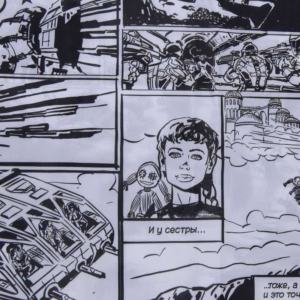 BY Русские Супергерои Чехол-кофр для одежды семейный, 60х30х108см, с молнией, полиэстер, комикс, арт.№ 457-803