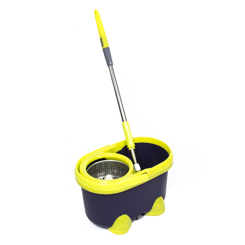 Набор для уборки с отжимом и смен.насадкой тм VETTA, доп.насадка, ведро 14л, метал.отжим, пластик, арт.№ 407-048