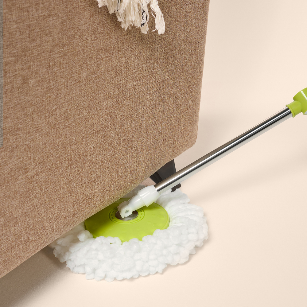 Набор для уборки с отжимом и смен.насадкой тм VETTA, доп.насадка, ведро 14л, метал.отжим, пластик, арт.№ 407-048