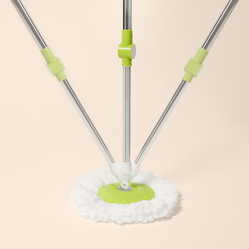 Набор для уборки с отжимом и смен.насадкой тм VETTA, доп.насадка, ведро 14л, метал.отжим, пластик, арт.№ 407-048