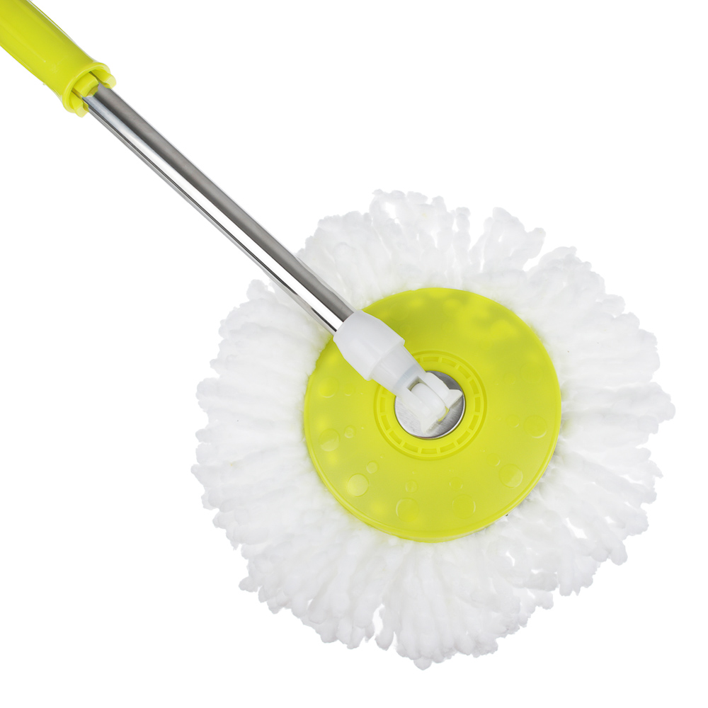 Набор для уборки с отжимом и смен.насадкой тм VETTA, доп.насадка, ведро 14л, метал.отжим, пластик, арт.№ 407-048