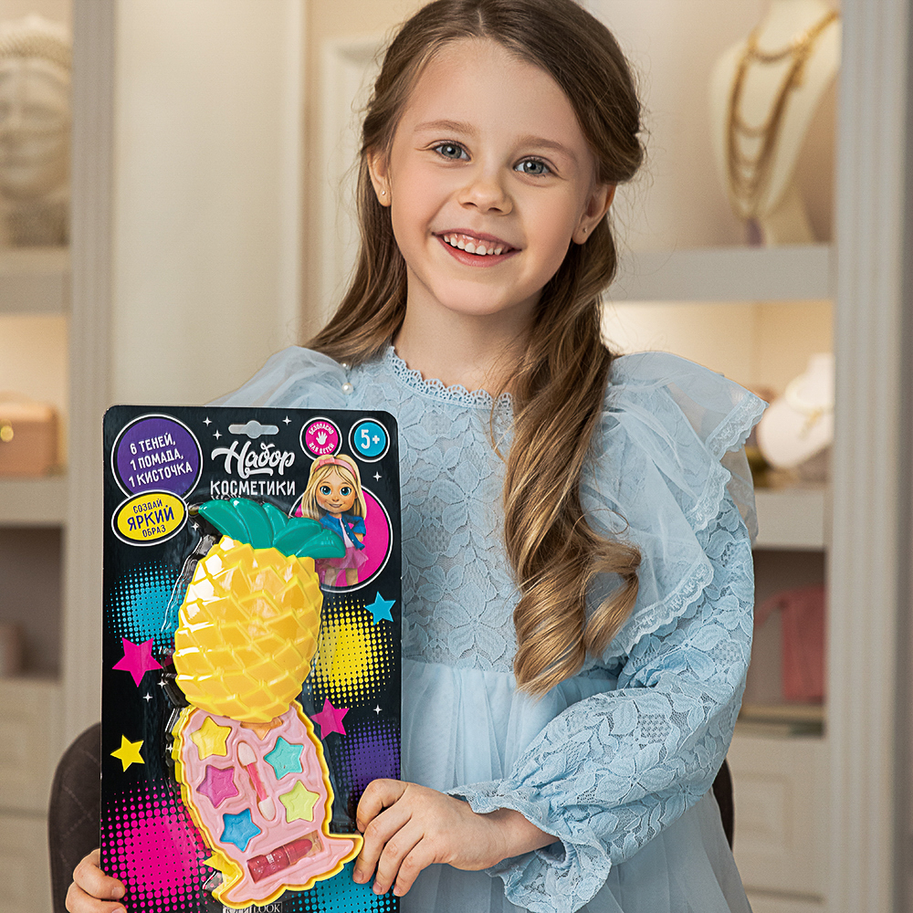 ЮНИLOOK Набор детской косметики: тени, помада для губ, 4-23, арт.№ 330-528