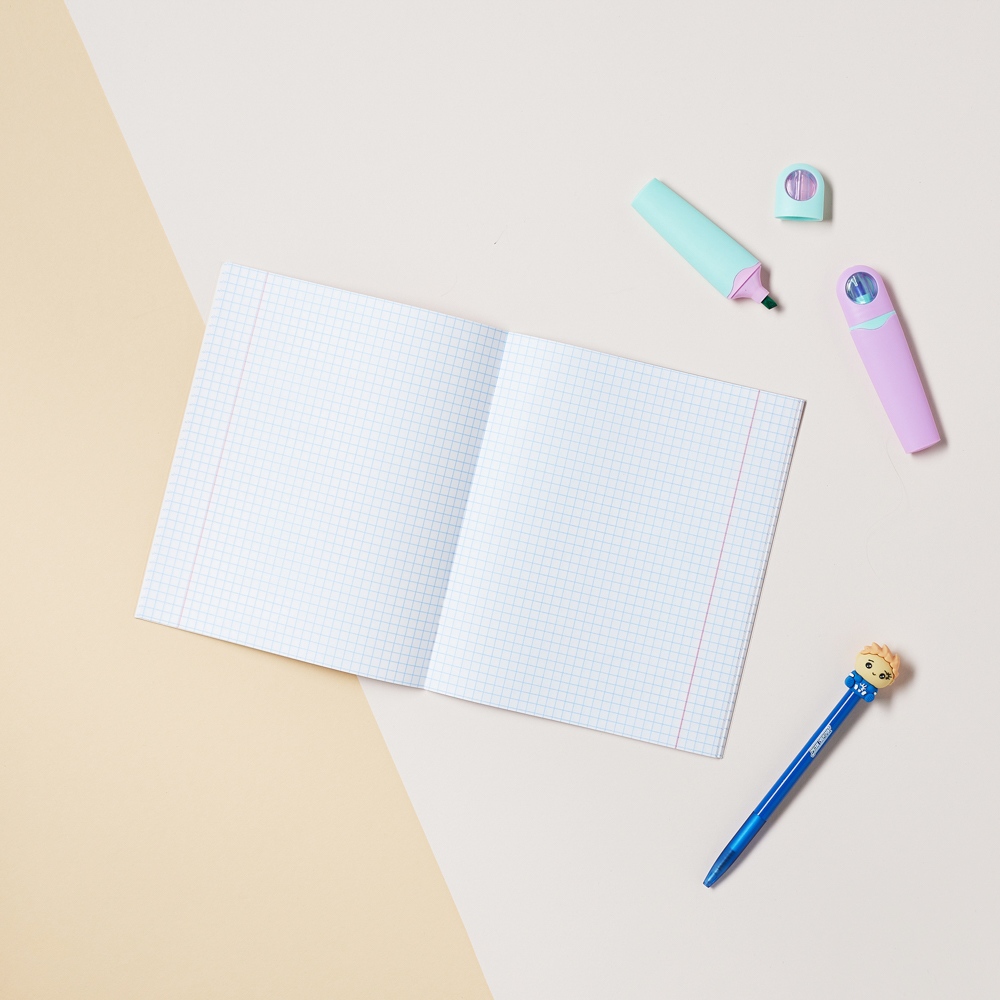 BY Русские Супергерои Тетрадь 48л. в клетку, обл.картон, белые листы, скрепка, гологр.пленка, 4диз., арт.№ 801-039