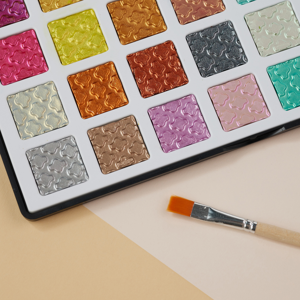 BY Русские Супергерои Краски акварельные, 35 цветов металлик, пл. бокс, арт.№ 801-040