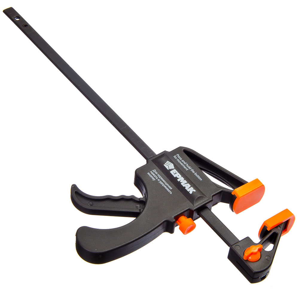 ЕРМАК Струбцина универсальная F-образная 200х315х45 пластиковый корпус, арт.№ 668-046