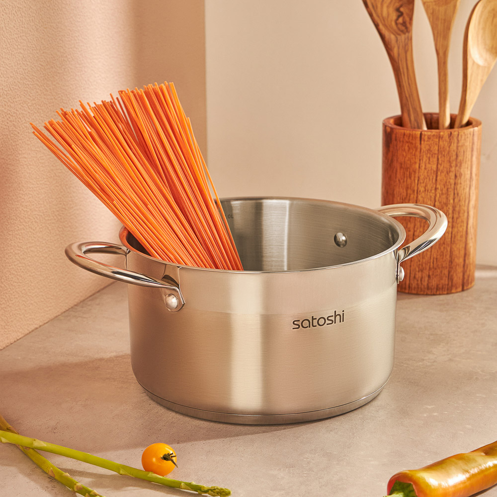 SATOSHI Асти Кастрюля 20х11,5см. 3,6л. со стекл. крышкой, индукция, арт.№ 822-003