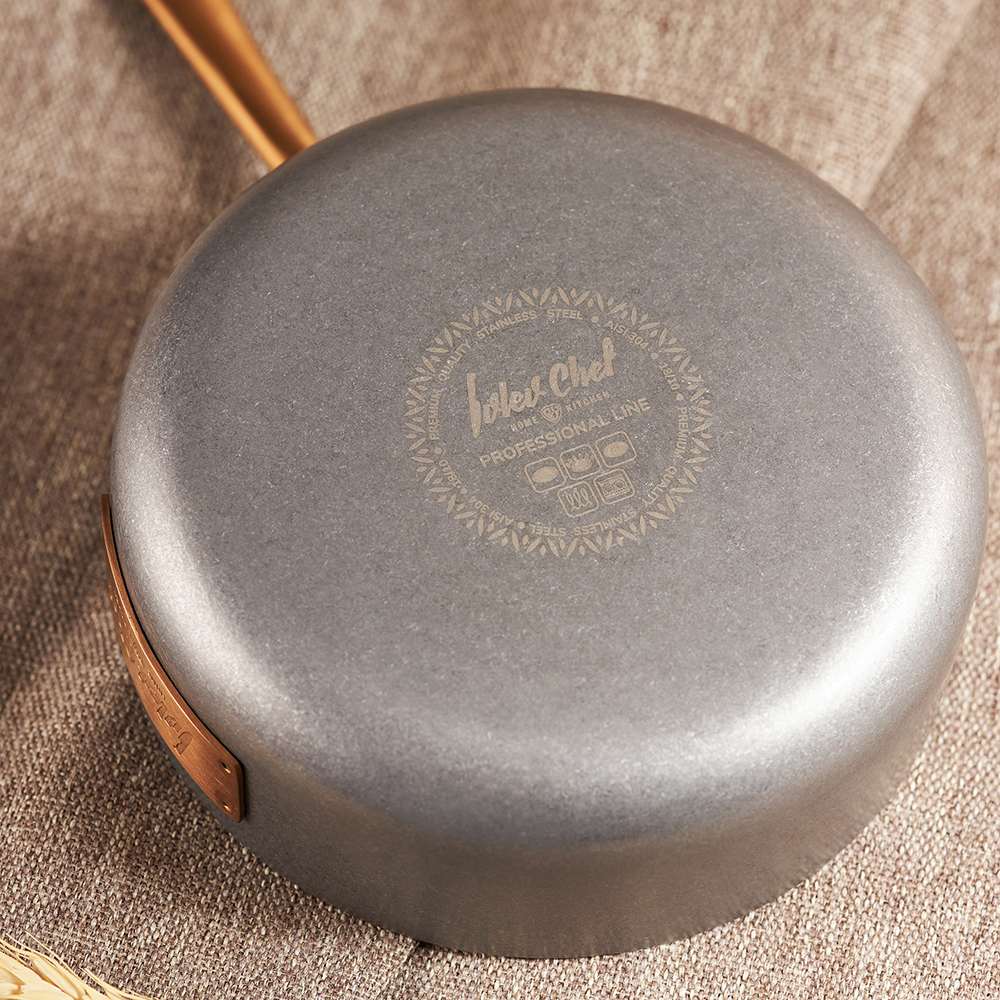 Ivlev Chef Ladoga Сковорода 14х5см индукция, нерж.сталь 18/10, арт.№ 822-005