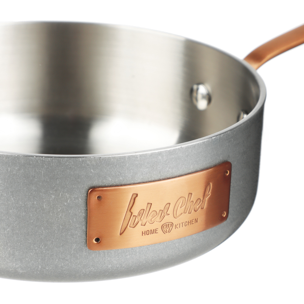 Ivlev Chef Ladoga Сковорода 14х5см индукция, нерж.сталь 18/10, арт.№ 822-005