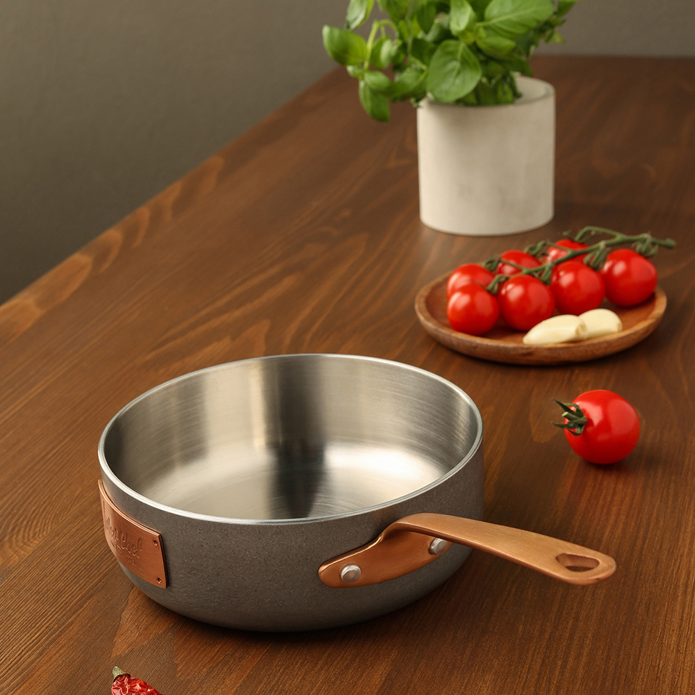 Ivlev Chef Ladoga Сковорода 14х5см индукция, нерж.сталь 18/10, арт.№ 822-005