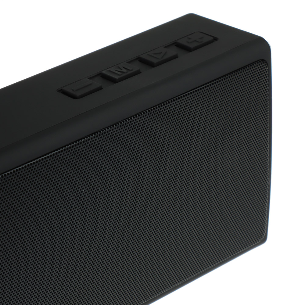 Колонка беспроводная BY Flat, 2x3 Вт, 1200мАч, БТ5.0, 22x10x5.6см, черный, пластик, арт.№ 443-041