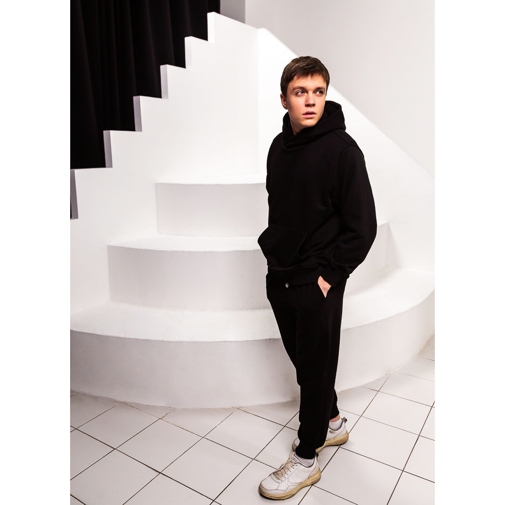 BY Basic Брюки мужские, хлопок, цвет черный, размер XL, арт.№ 833-159