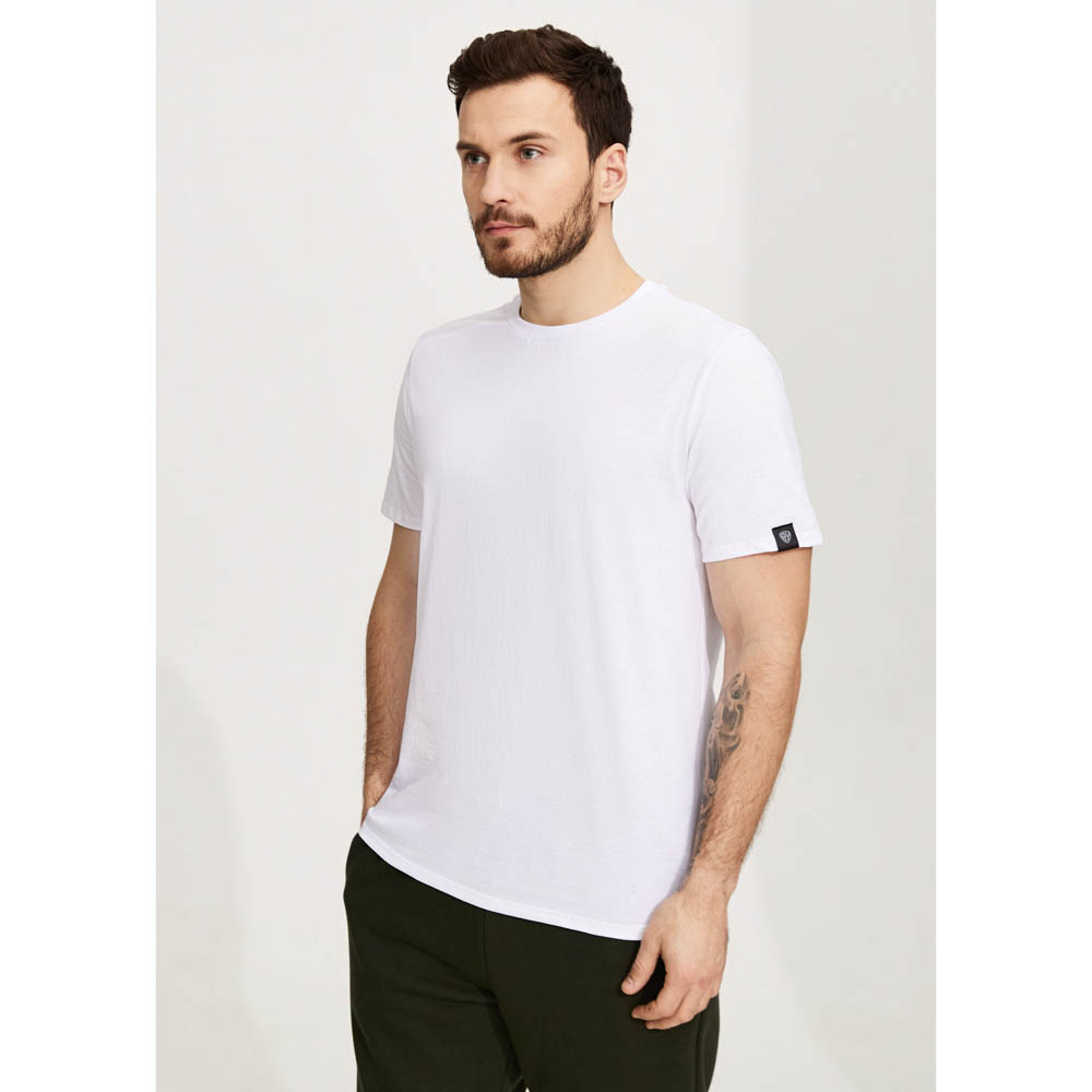 BY Basic Футболка мужская, хлопок, цвет белый, размер M, арт.№ 833-169
