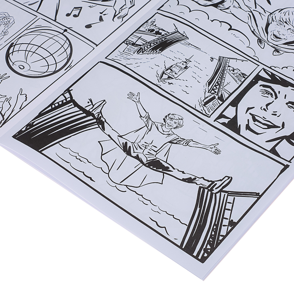 BY Комикс-раскраска "Рыжий", бумага, 21,0х29,7 см, 16 страниц, арт.№ 428-066