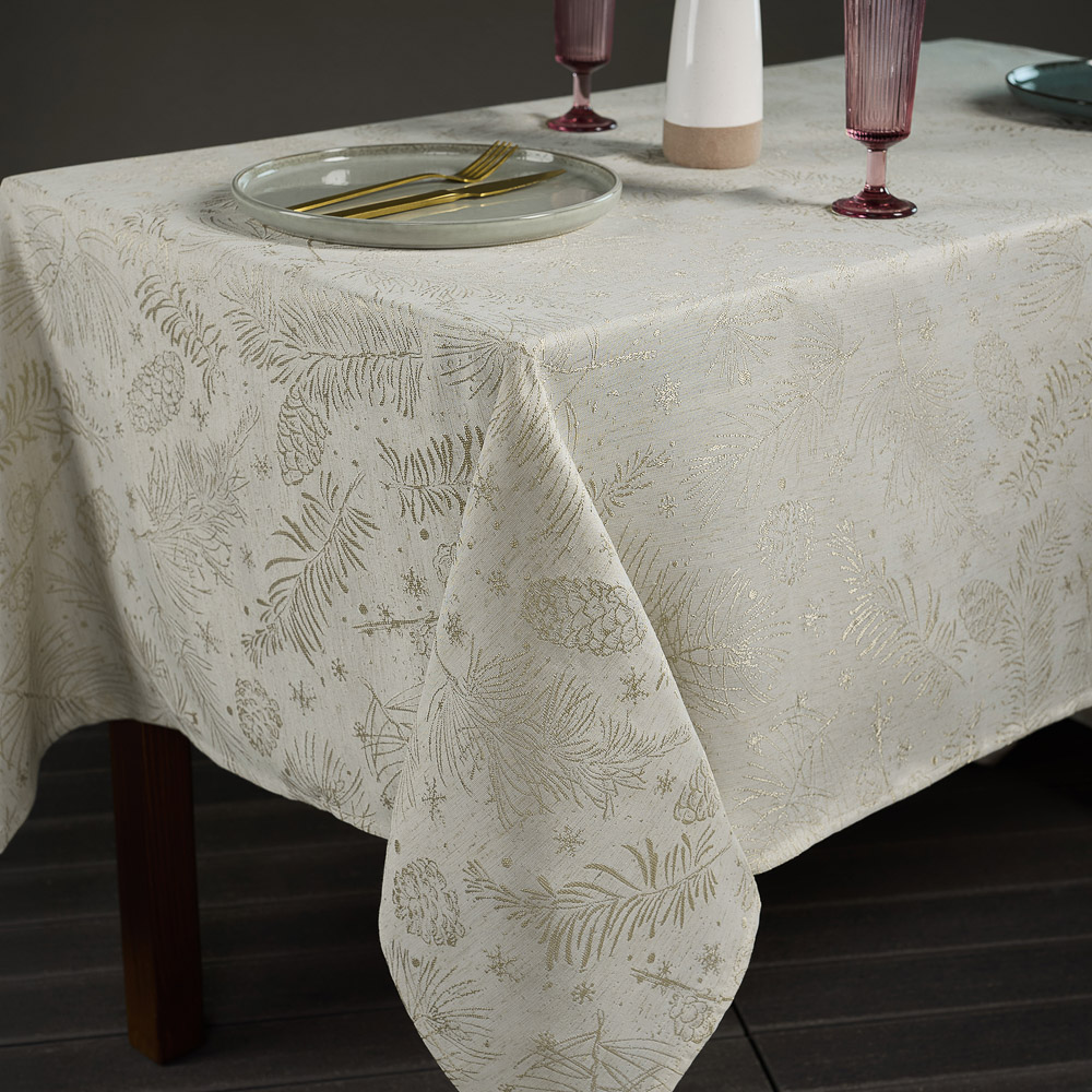 PROVANCE Фелиз Скатерть текстильная жаккард с водоотталкивающей пропиткой, 140x230см, 95% пэ, 5% лен, арт.№ 492-201