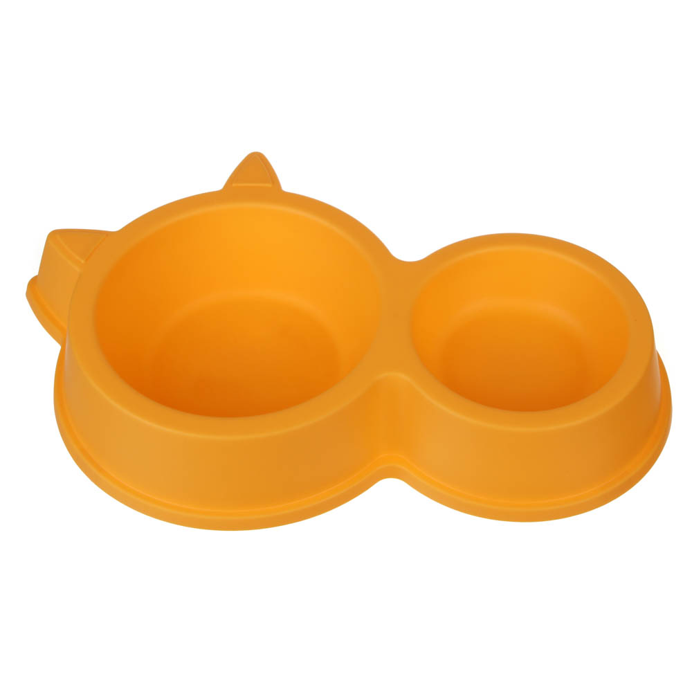 VETTA Миска для домашних животных двойная, пластмасса, 32х5 см, 130/ 350 мл, арт.№ 273-085