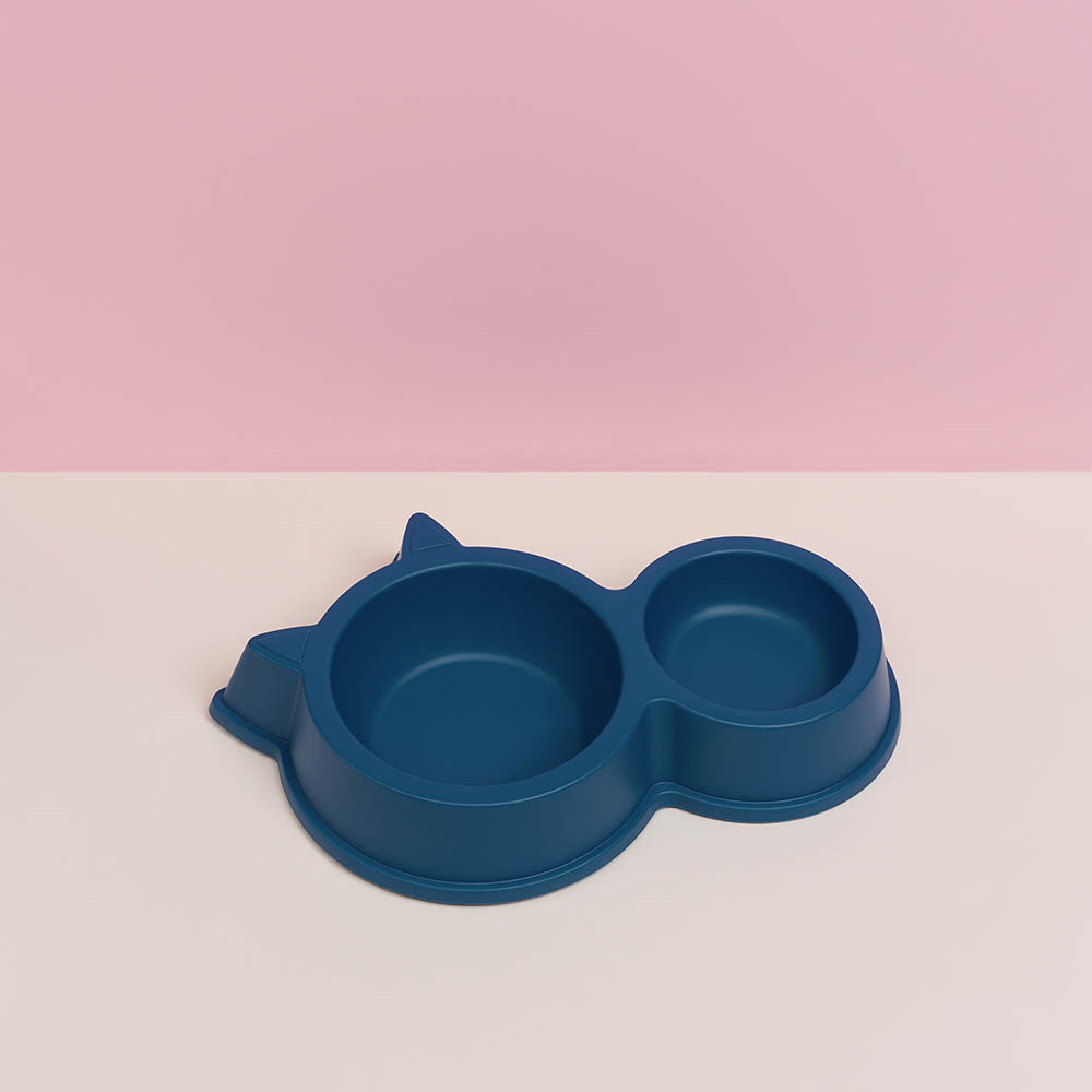 VETTA Миска для домашних животных двойная, пластмасса, 32х5 см, 130/ 350 мл, арт.№ 273-085