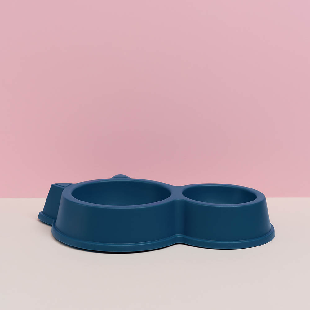 VETTA Миска для домашних животных двойная, пластмасса, 32х5 см, 130/ 350 мл, арт.№ 273-085