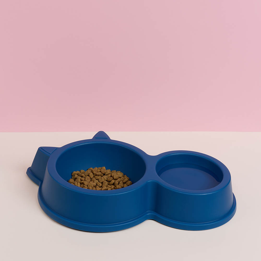 VETTA Миска для домашних животных двойная, пластмасса, 32х5 см, 130/ 350 мл, арт.№ 273-085