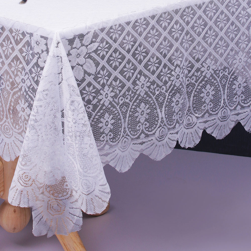 PROVANCE Скатерть кружевная, 140х200см, молочный цвет, арт.№ 435-078