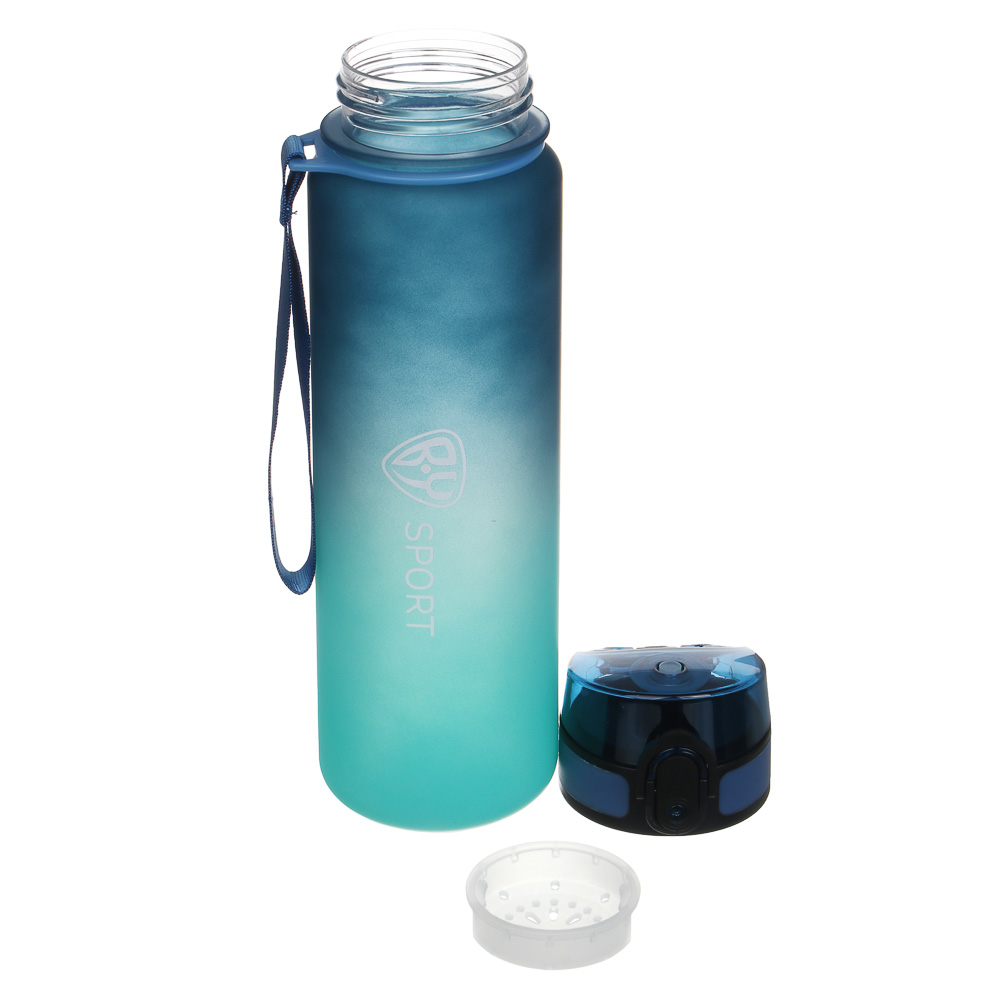 Бутылка спортивная с замком тм BY SPORT, 650мл, РС, РР, 2 цвета, арт.№ 088-141