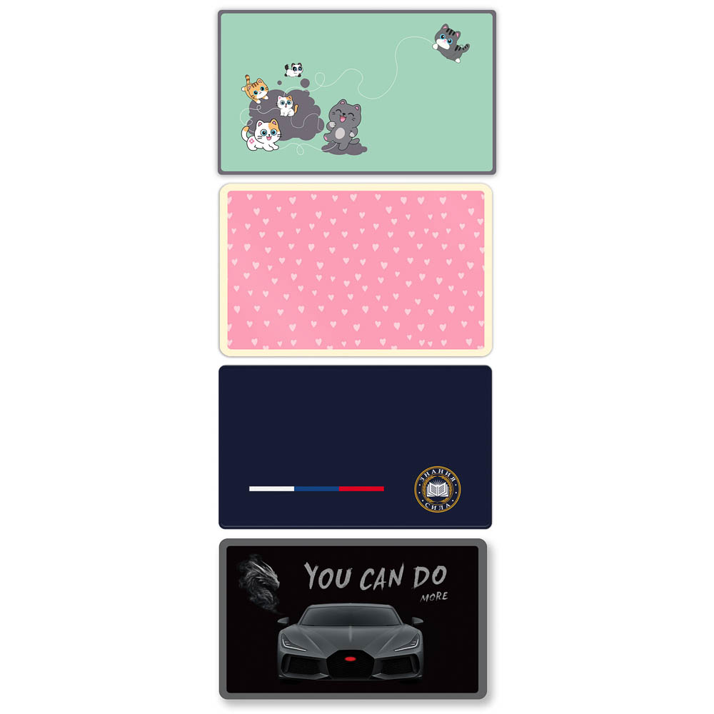 Настольное покрытие для лепки, 50х30см. "Микс коллекций", пластик, 4 диз., арт.№ 524-312