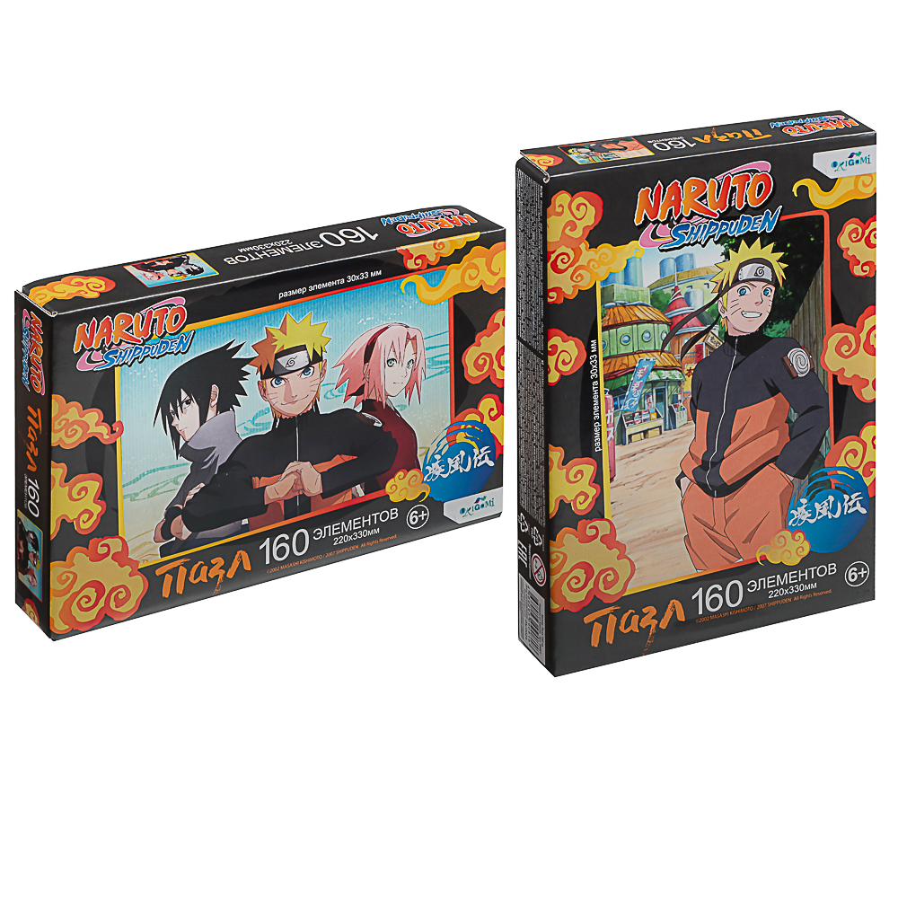 Naruto Пазл 160 элементов, 19,7x13,4x3 см, арт.№ 285-246