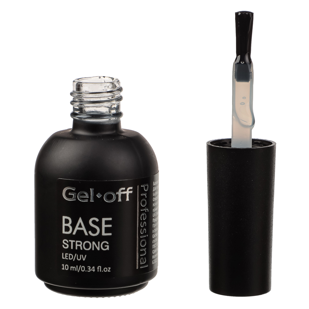Базовое покрытие для ногтей среднее "BASE STRONG", Gel-off Professional, 10 мл, арт.№ 330-106