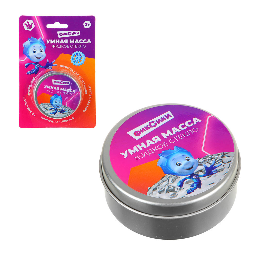 ФИКСИКИ Умная масса жидкое стекло, полимер, 43-50 г, арт.№ 429-022