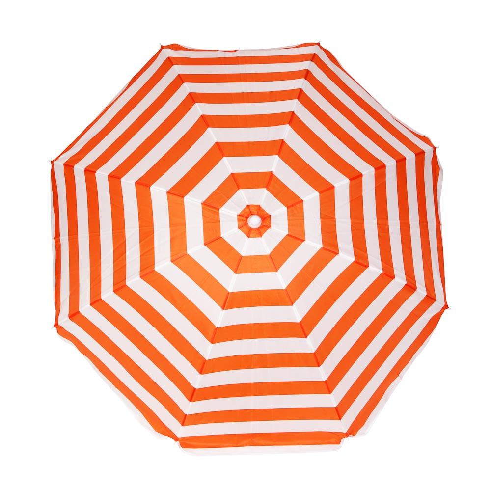 Зонт пляжный тм ЯРКОЕ ЛЕТО, 210D, полиэстер, d180см, h180см, 19/22мм стойка, c изменяющимся углом на, арт.№ 121-059