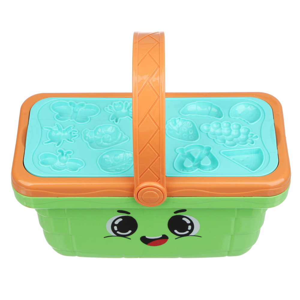 ХОББИХИТ Набор для лепки "Корзина с фруктами", тесто, пластик, 20х11х20см, арт.№ 289-182