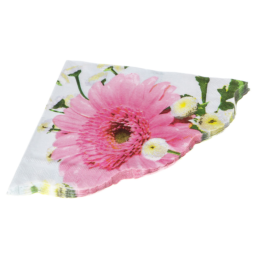 Салфетки бумажные 20шт, двухслойные, фигурные, d30см, 3 дизайна, арт.№ 437-200