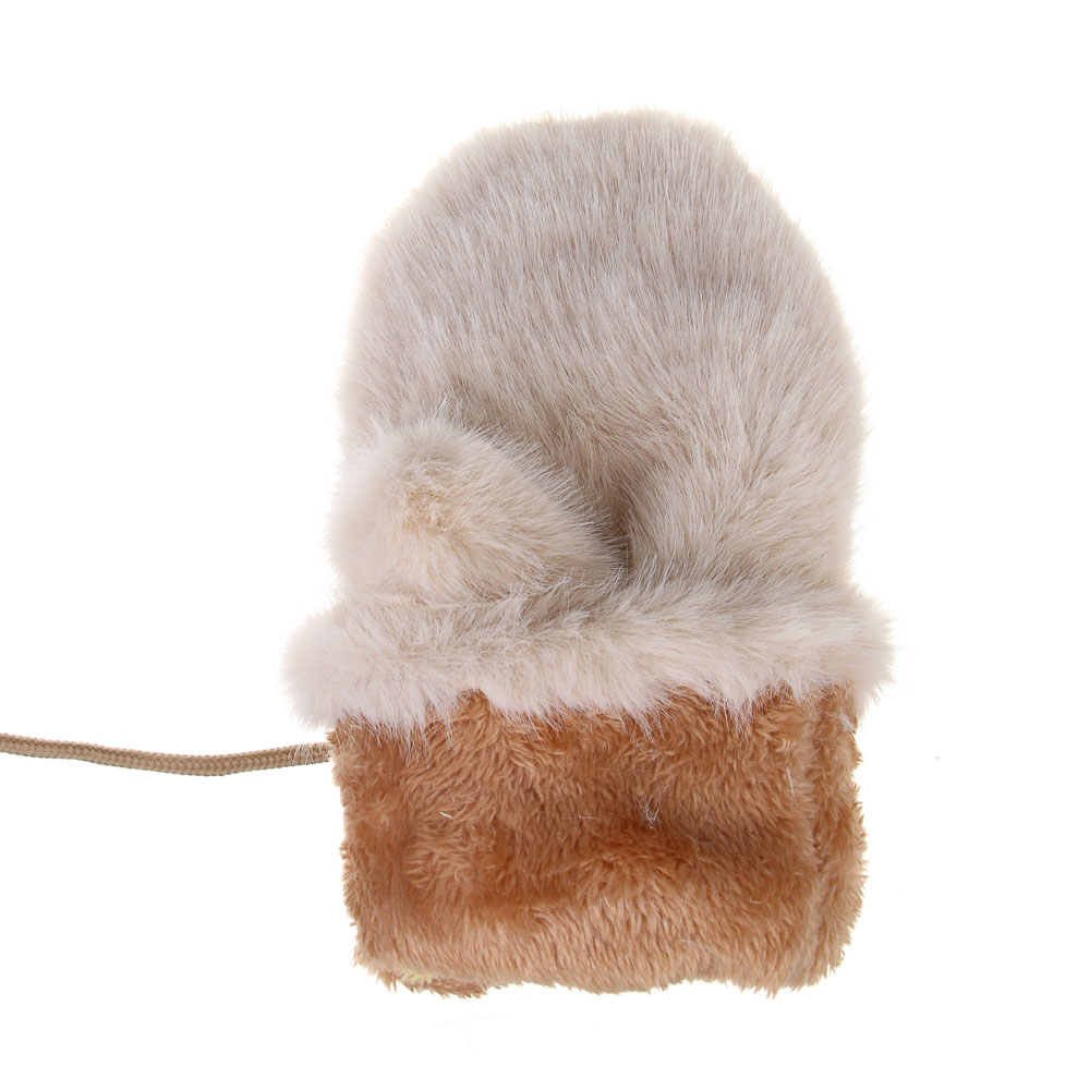 GALANTE Рукавицы женские из экомеха на веревке, р.18-20, 100% полиэстер, цвета в ас-те, ОЗ25-15, арт.№ 363-431