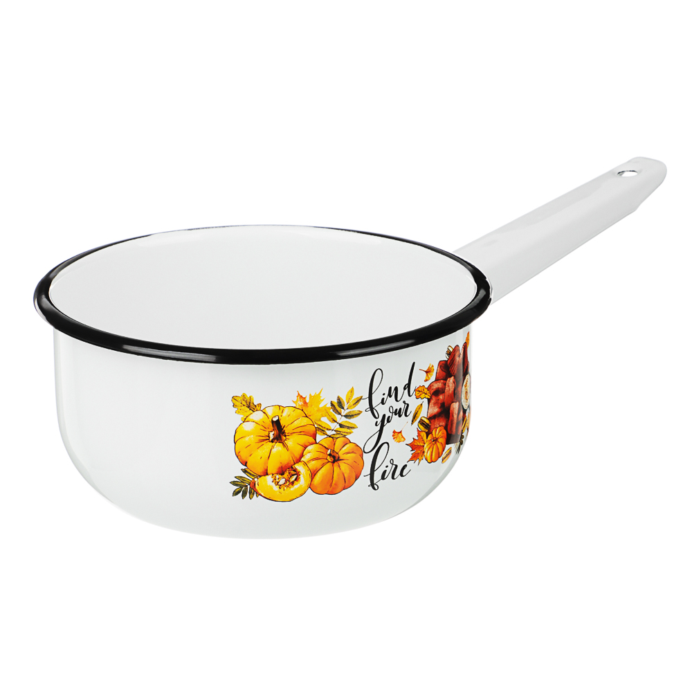 Осенняя романтика Ковш эмалированный 1,5 л, арт.№ 894-016