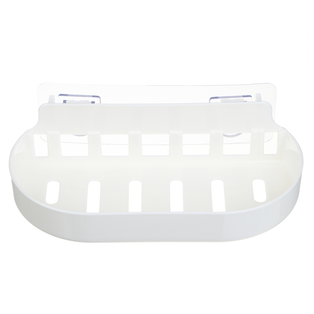 VETTA Classic Полка настенная овальная, пластик, 22x10x3 см, молочный, арт.№ 478-282